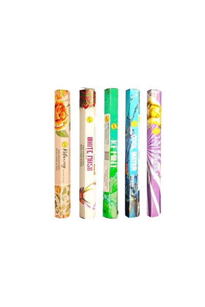 sree vani Rahatlama ve Ferahlık Seti 100 Adet Tütsü 5li Set AntiStress-Cool W...