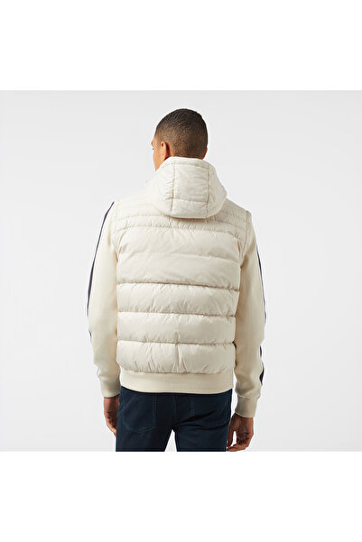 Lacoste Erkek Kapüşonlu Krem Mont