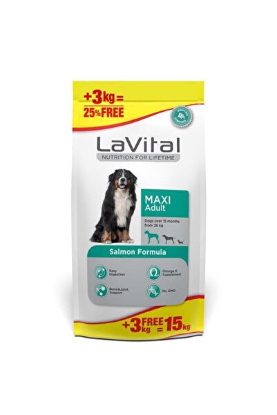 La Vital Lavital Maxi Somonlu Yetişkin Köpek Maması 15 Kg