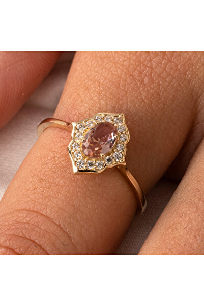 FasekGold Gümüş Yüzük - Vintage Zultanit Taşlı Gümüş Evlilik Teklifi Hediye 925 Ayar Gümüş Yüzük