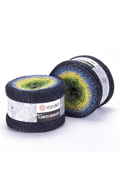 Yarnart Flowers Moonlight - Glittery Marbled Hand Knitted Marbled-3250