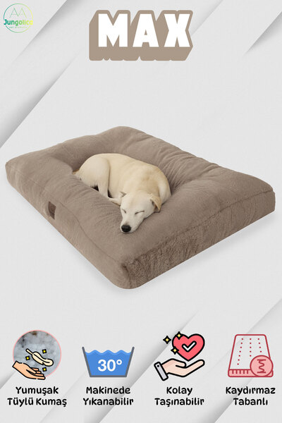 Jungolica Pet Products Max, Ultra Yumuşak, Kaydırmaz Tabanlı, Konforlu Kedi Ve Köpek Yatağı, Yer Minderi