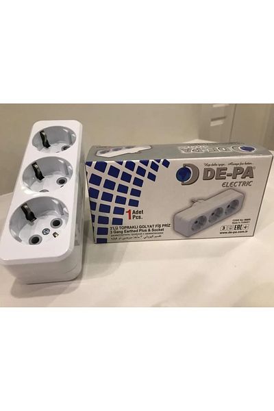Depa Triple Grounded Plug Socket Golyat