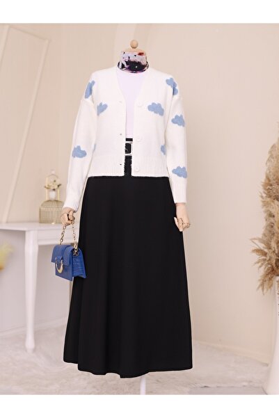 Modamorfo Cloud Pattern Short Cardigan