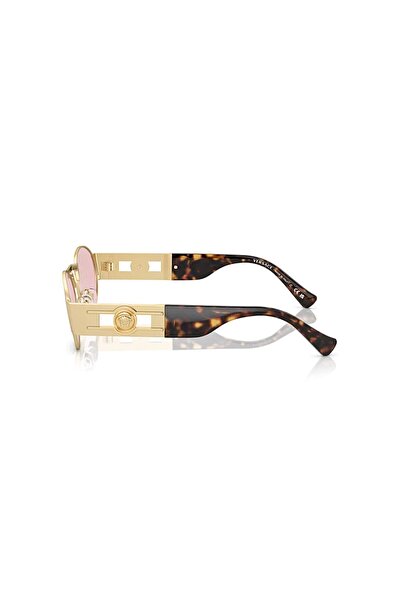 Versace Ve 2264 100284 56 Women's Oval Gold Metal Sunglasses