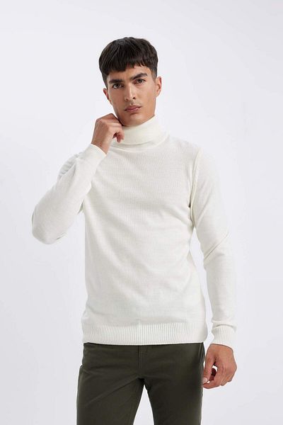 DeFacto Men's Sweater Ecru R1124Az/Er100