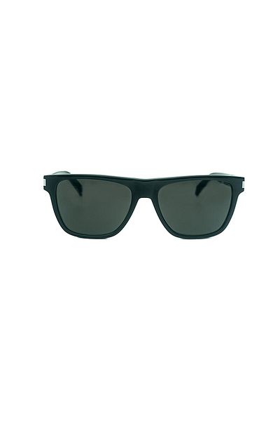 Saint Laurent نظارة شمسية سوداء للجنسين على شكل عظمة مربعة - Sl 619 001 56