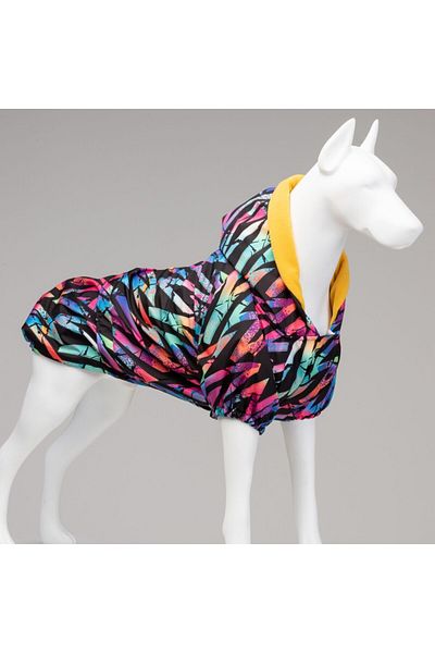 Lindodogs Lindo dogs cosmo plus Hooded waterproof dog raincoat colorful size 1