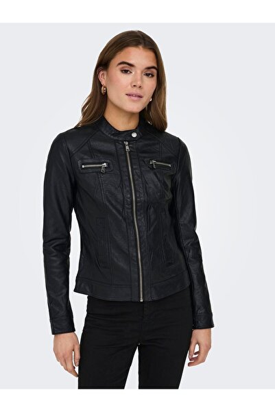 ONLY Palton și jachetă pentru femei Onlbandıt Faux Leather - Biker Otw Noos, ...