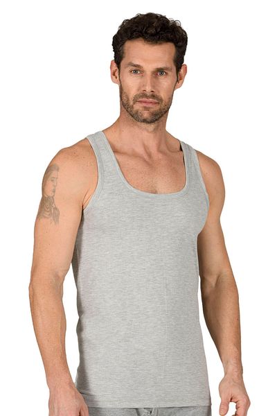 ÖZKAN underwear Özkan 11407 - Men's 5-Pack 100% Cotton, Flexible and Comfortable Thick Sling Undershirt