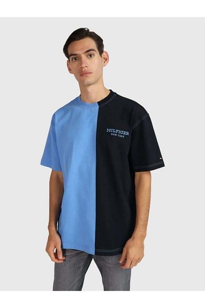 Tommy Hilfiger EMBROIDERED MONOTYPE COLORBLOCK REGULAR FIT T-SHIRT