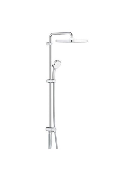 Grohe Tempesta System 250 Kare Duvara Monte Duş Sistemi, Yön Değiştiricili, Krom-Beyaz 26694000