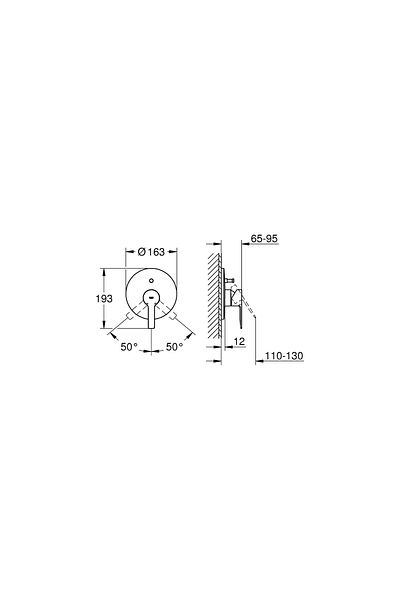 Grohe Lineare New Built-In Bathroom/Shower Faucet - 19297001