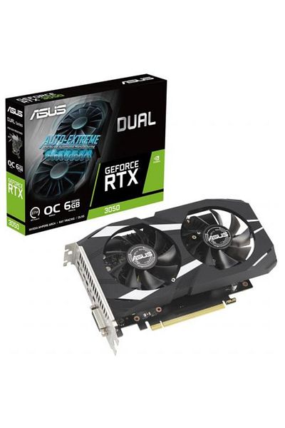 ASUS Dual-Rtx3050-O6G 6Gb, Gddr6, 96Bit, 1Xhdmi, 1Xdp, 1Xdvi Gaming Graphics Card