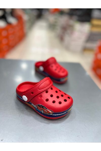 Akınal Bella Boy's Figured Closed Front Slippers