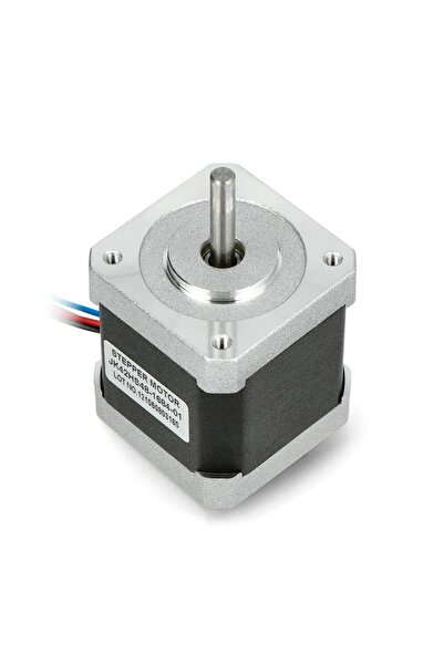 TLS Robotik NEMA17 JK42HS48-1684-01 42BYG Yuvarlak Shaft Step Motor 1.68A
