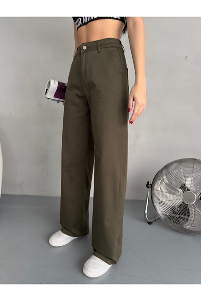 alanora Women's High Waist Lycra Stretchy Wide Leg Palazzo Pants