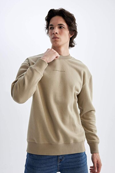 DeFacto Men's Beige Sweat - X8282Az/Bg311