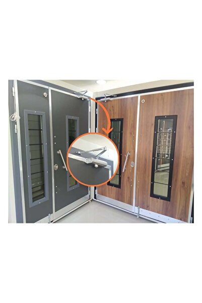 CocoVia Kapı Hidroliği - Paslanmaz Kapı Yayı ( 3 Numara / 40 - 65 kg - Gümüş )