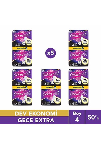 Orkid Platinum Anne Kız Paketi Gece Ekstra 50li Dev Ekonomik Paket