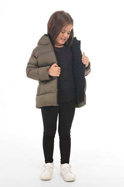 Montstop Φουσκωτό χειμωνιάτικο παλτό και παλτό για κορίτσια με κουκούλα από φλις εσωτερικά αδιάβροχο αντιανεμικό