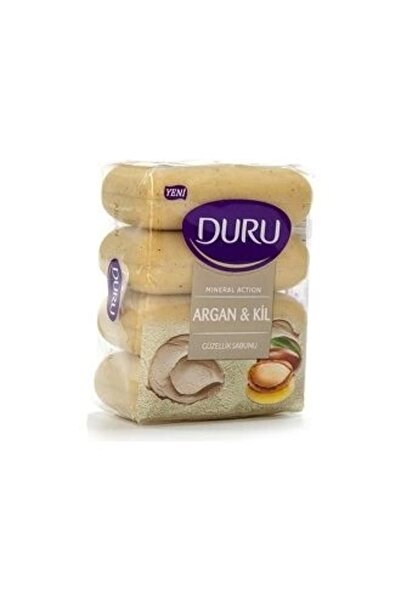 Duru Saf & Doğal Güzellik Sabunu Argan Kil 4x70 G