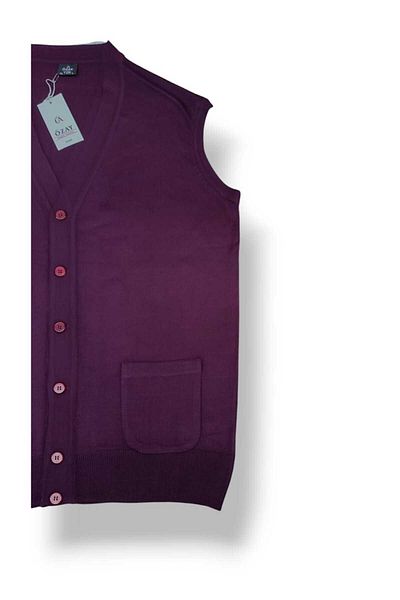 Özay Daddy Wool Vest with Pocket, Straight,Normal and Large Size Licra Original Top Quality Product