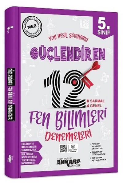 Ankara Yayıncılık 5. Sınıf Güçlendiren Fen Bilimleri 12 Deneme Sınavı