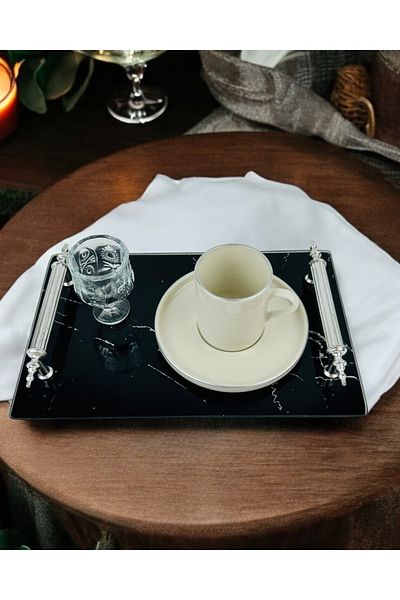 CyzHome Vow Promise Engagement Coffee Tray