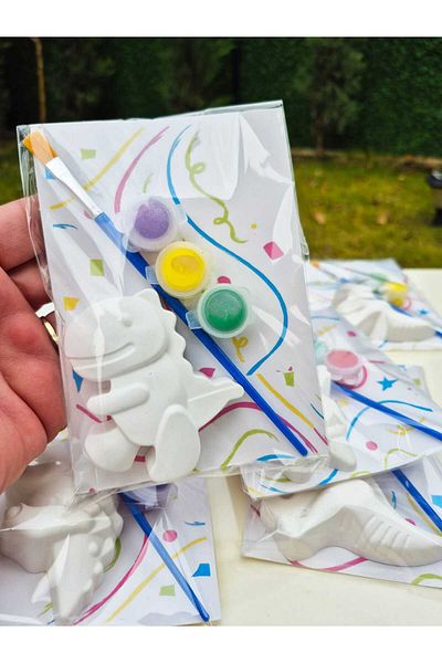 7nisan 15 Pcs Dinosaurs Set - DIY DIY Paint Set, Birthday and Holiday Gift