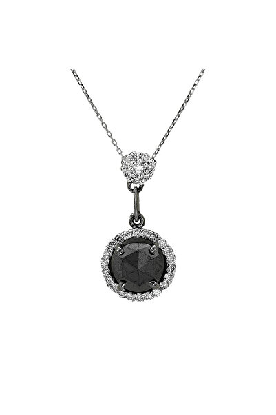 Ariş Siyah Pırlanta Kolye
