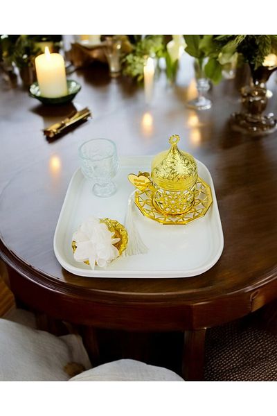 CyzHome Timeless Promise Engagement Coffee Tray