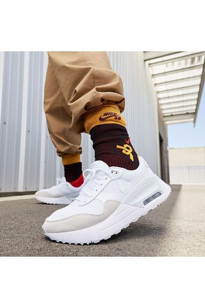 Nike Air Max Systm Men's White Sneakers Dm9537-101