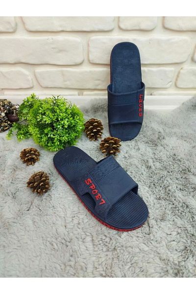 GEZER - Αντιολισθητική σόλα, Navy Blue - Παντόφλες Κόκκινες για Μπάνιο, Μπαλκόνι, Πισίνα, Θάλασσα, Παραλία