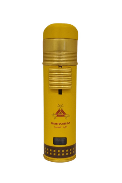 COHİBA Cohiba Monte Cristo Özel Üretim 3 Torch Pürmüz Sarı Puro Çakmağı