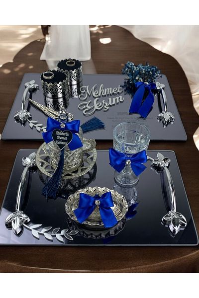 CyzHome Thorn Promise Engagement Tray and Groom Coffee Tray