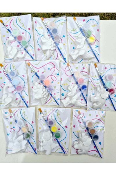7nisan 15 Pcs Dinosaurs Set - DIY DIY Paint Set, Birthday and Holiday Gift