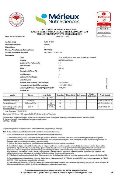 ZENDE Premium - Yüksek Polifenol 5 Lt | Erken Hasat Soğuk Sıkım Natürel Sızma Zeytinyağı