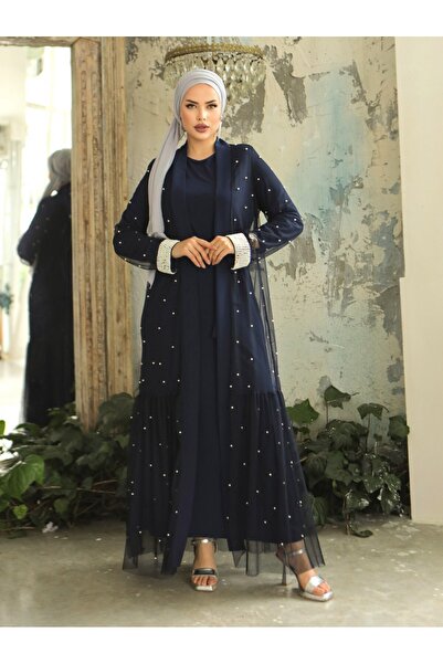 Modamorfo Διπλό μαργαριταρένιο κοστούμι Abaya