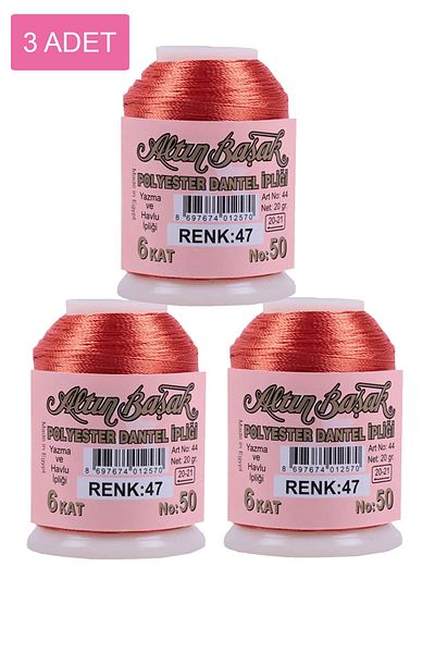 NEZADE STORE 20 g Royaleks Gold Spike Needlework and Lace Lanyard - 3 Pieces No: 047