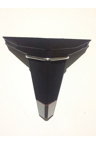 ALTUNTAŞ 20cm Yıldız Ayak Plastik Siyah Gümüş Desenli (4 ADET)