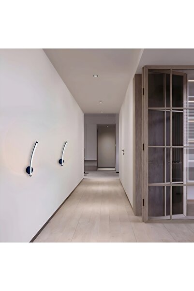 LİBERAYDINLATMA Modern Dekoratif 220V YARIM AY Duvar Aydınlatma Led Aplik BEYAZ IŞIK - 6500K