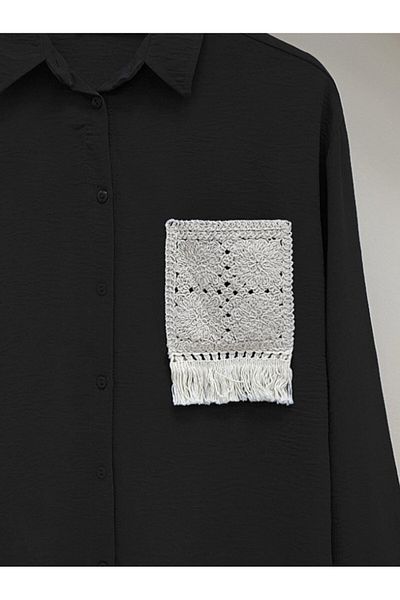 Modamorfo Knitted Pocket Buttoned Ayrobin Shirt