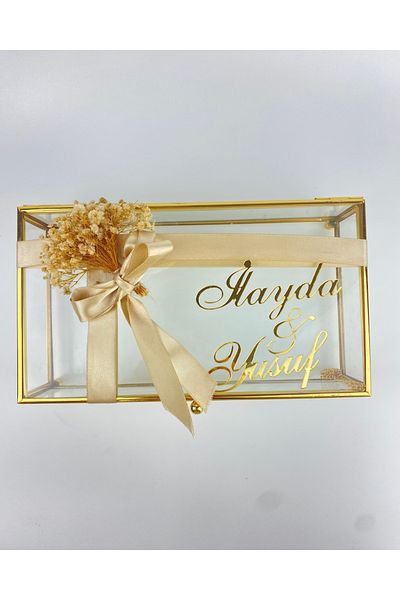 CyzHome Prism Decorative Glass Chocolate and Makeup Box