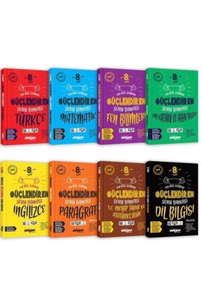 Ankara Yayıncılık 8. Sınıf 8'li Güçlendiren Soru Bankası Seti Ankara Yayıncılık