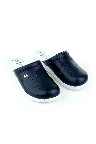GEZER Παντόφλες εργασίας Unisex Navy Blue Sabo Orthopedic Doctor Nurse
