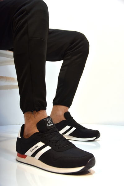 Kinetix Piero Tx 3Fx Temo Non-Slip Sole Lace-Up Men's Sports Shoes Black