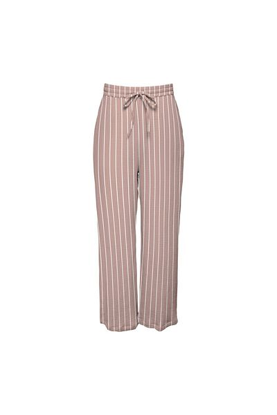 ONLY Wide Cut Wide Leg Dried Rose Women's 100% Cotton Trousers15293508