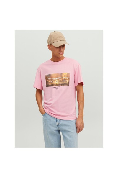 Jack & Jones Ανδρικό μπλουζάκι Jack&jones Oversize - Μινιμαλιστικό Σχέδιο - Καθημερινή χρήση