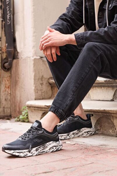 Jump 30342 Phlon Легкі кросівки на шнурівці для чоловіків, повсякденне спортивне взуття, ЧОРНИЙ